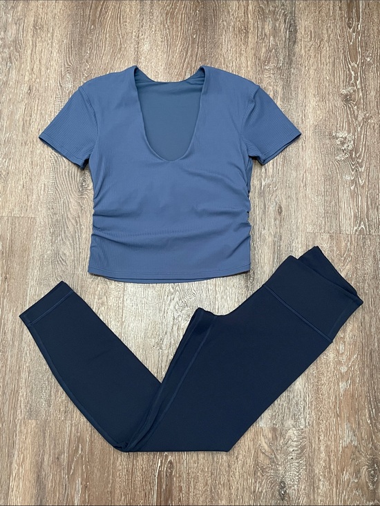 lululemon athletica Other - Like New Lululemon Blue Twill/Navy Set. Size 4